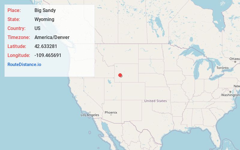 Map of Big Sandy