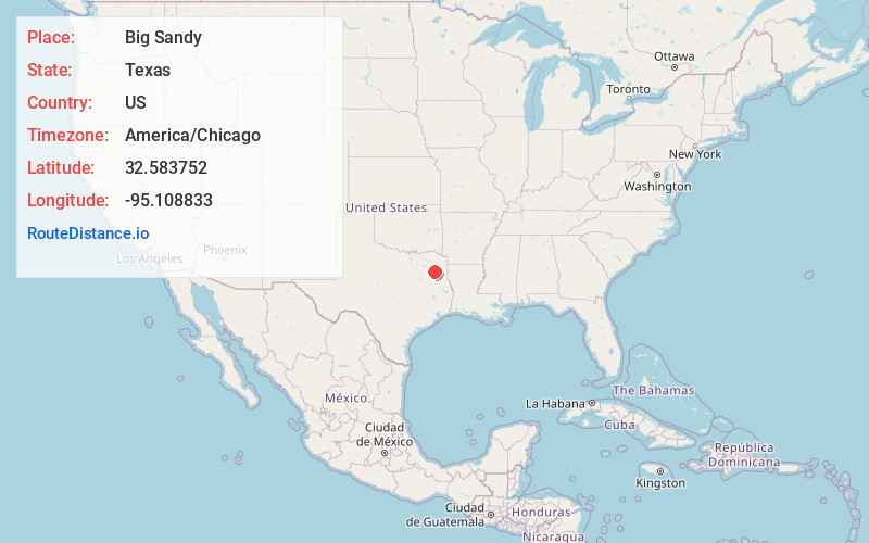 Map of Big Sandy
