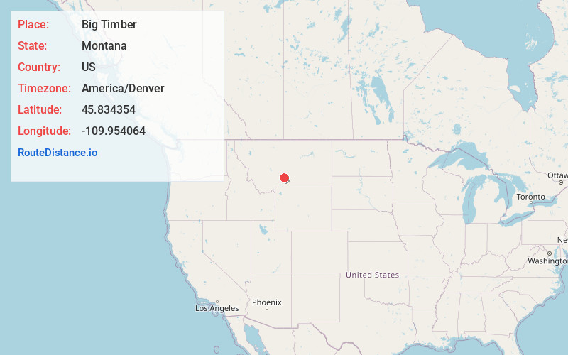 Map of Big Timber