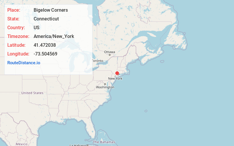 Map of Bigelow Corners