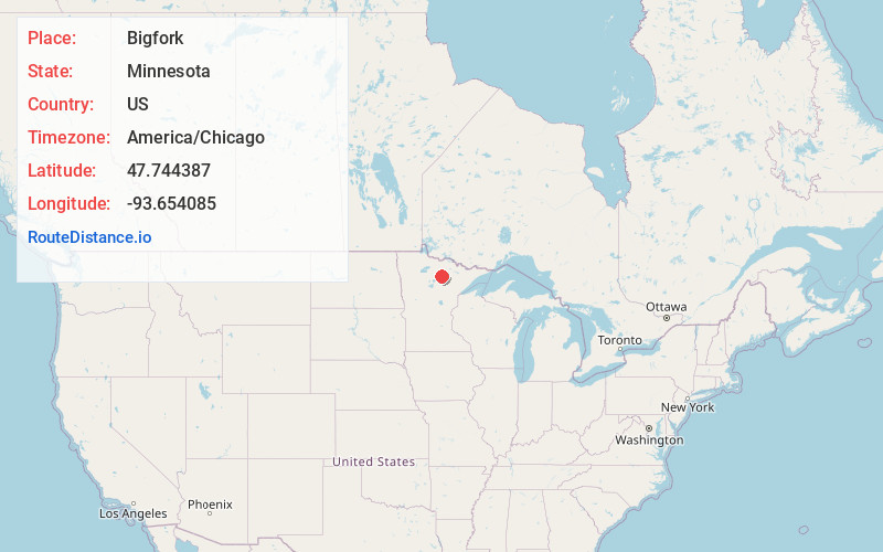 Map of Bigfork