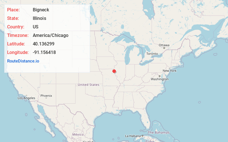 Map of Bigneck