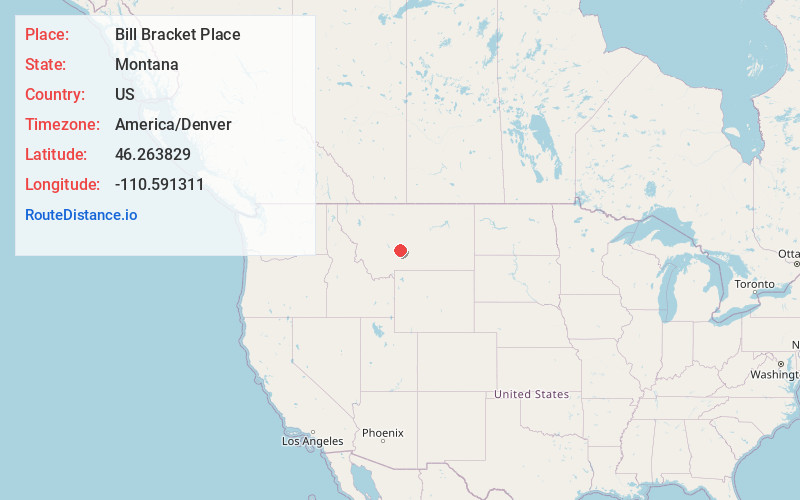 Map of Bill Bracket Place