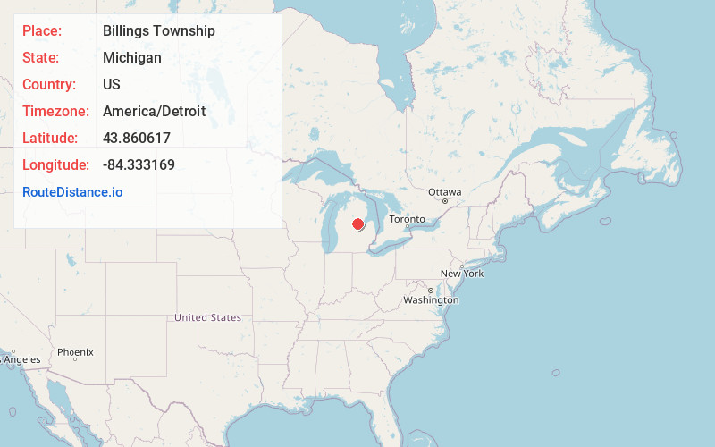 Map of Billings Township