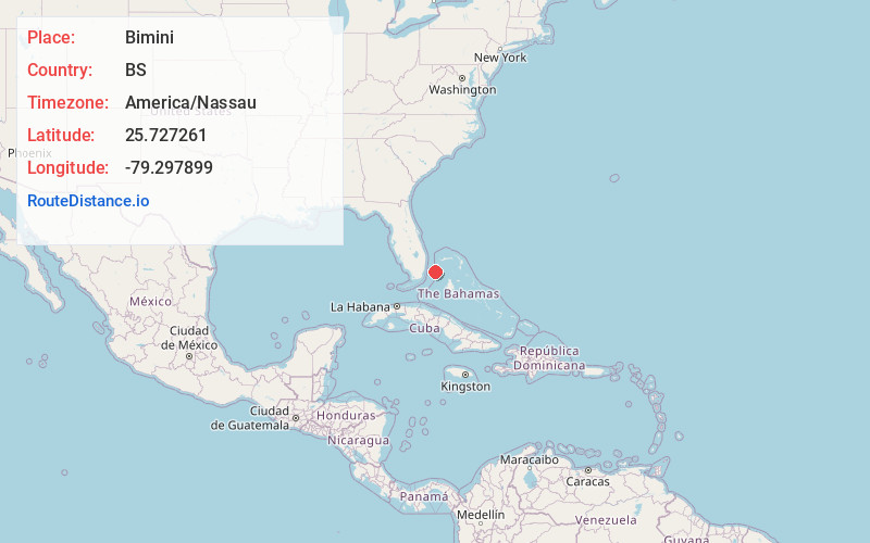 Map of Bimini