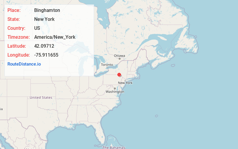 Map of Binghamton
