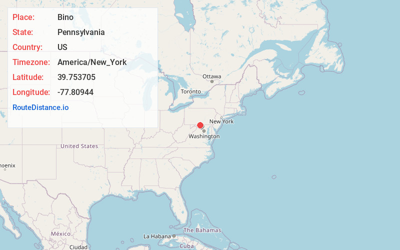 Map of Bino