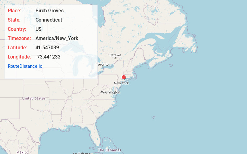 Map of Birch Groves