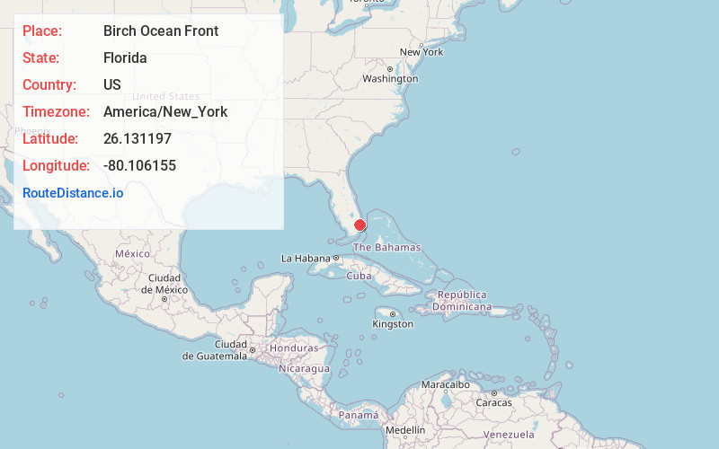 Map of Birch Ocean Front