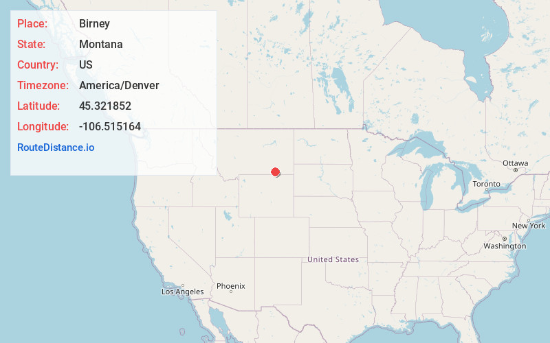 Map of Birney