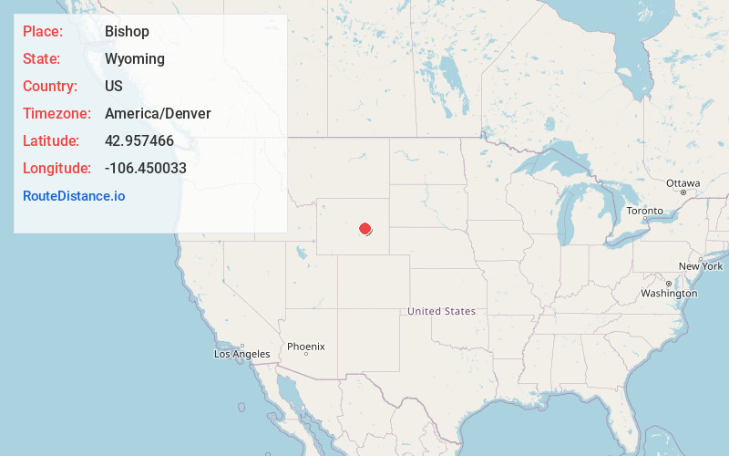 Map of Bishop