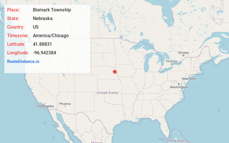 Map of Bismark Township