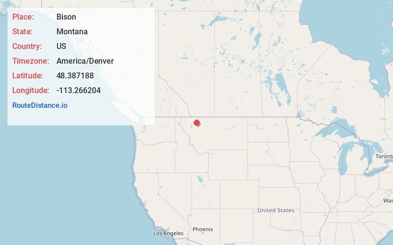 Map of Bison