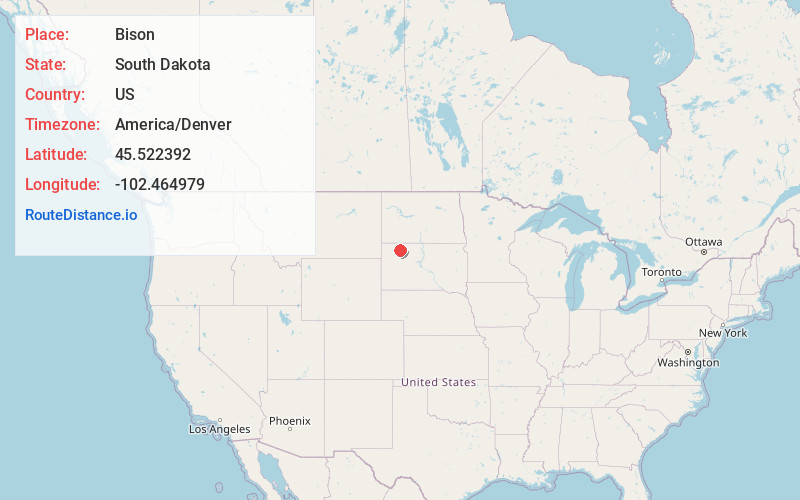 Map of Bison