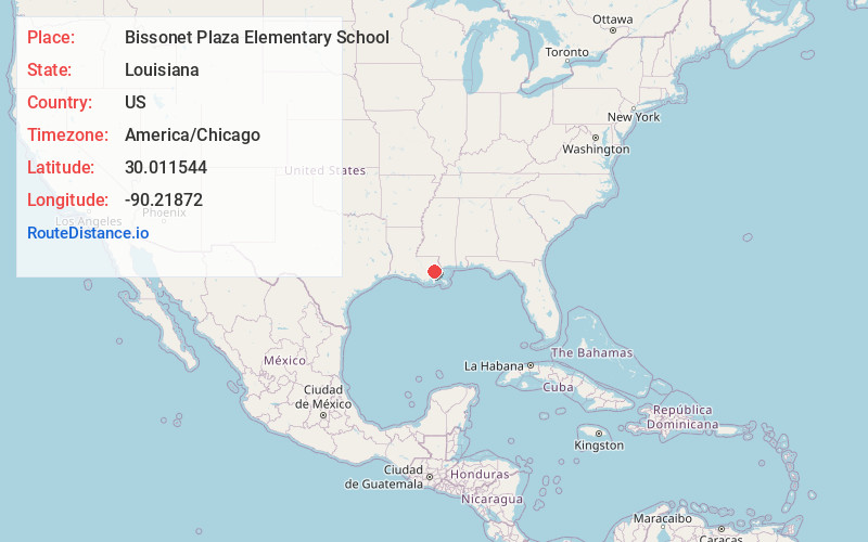 Map of Bissonet Plaza Elementary School