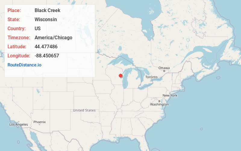 Map of Black Creek