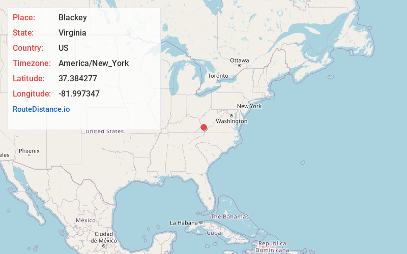 Map of Blackey
