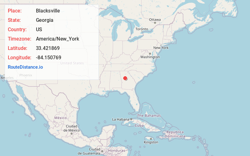 Map of Blacksville