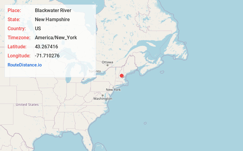 Map of Blackwater River