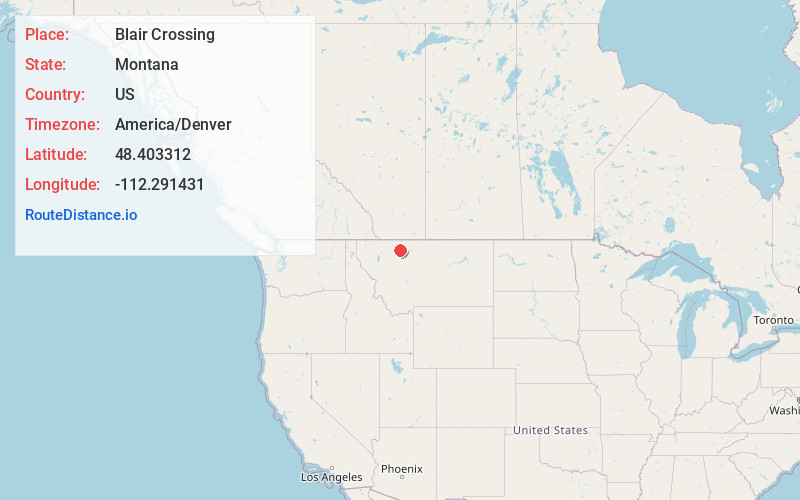 Map of Blair Crossing