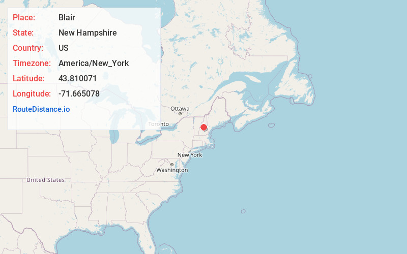 Map of Blair