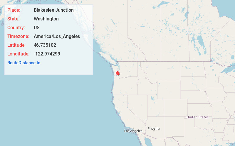 Map of Blakeslee Junction