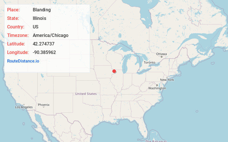 Map of Blanding