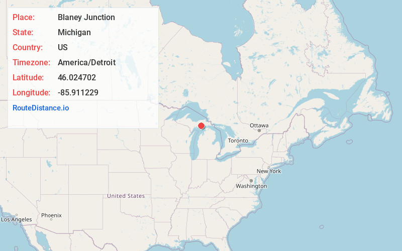 Map of Blaney Junction