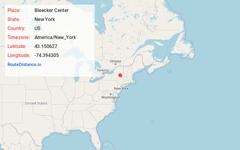 Map of Bleecker Center