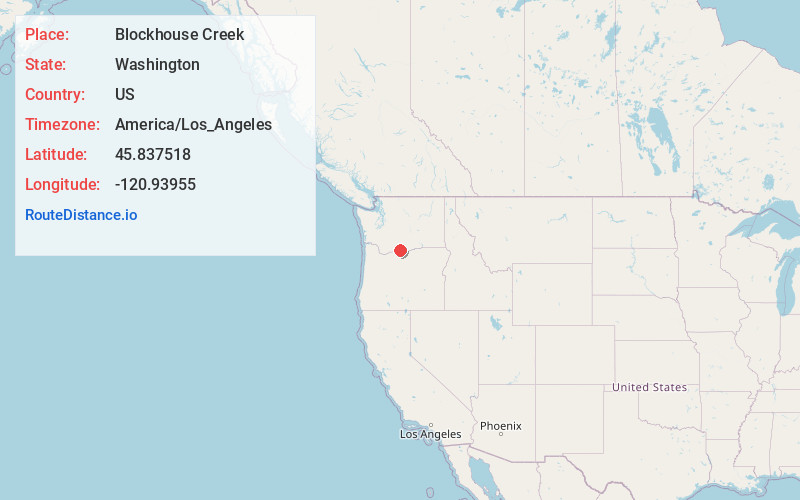 Map of Blockhouse Creek