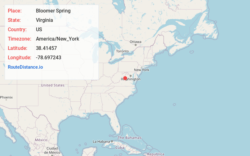Map of Bloomer Spring