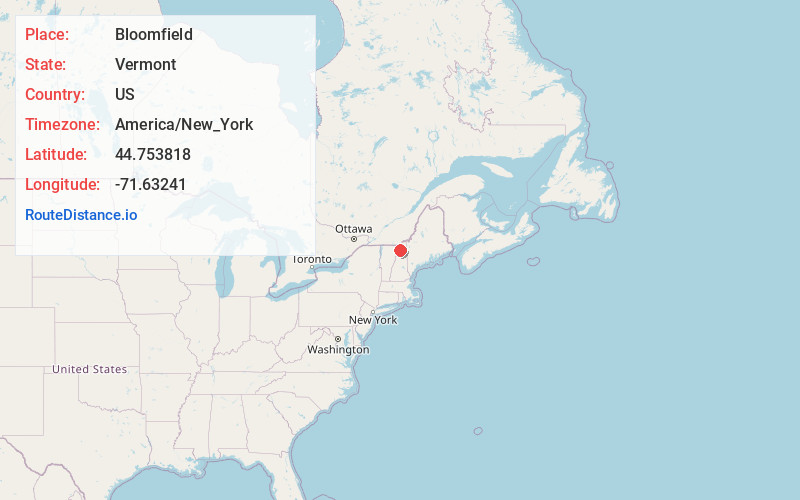 Map of Bloomfield