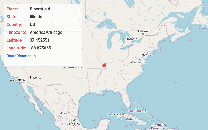 Map of Bloomfield