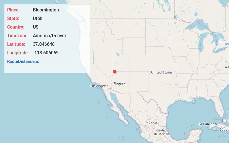 Map of Bloomington