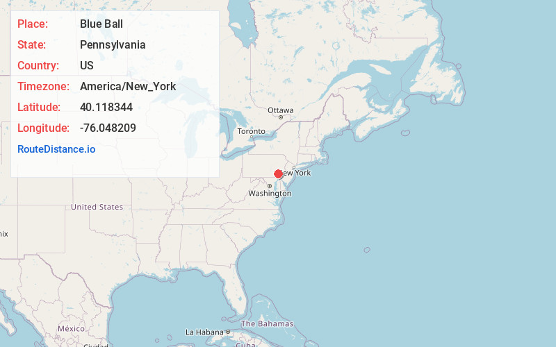 Map of Blue Ball