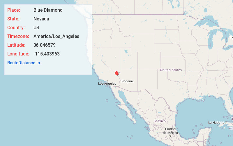 Map of Blue Diamond