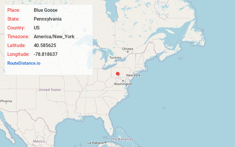 Map of Blue Goose