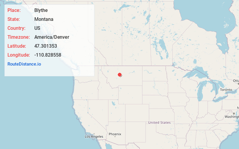 Map of Blythe