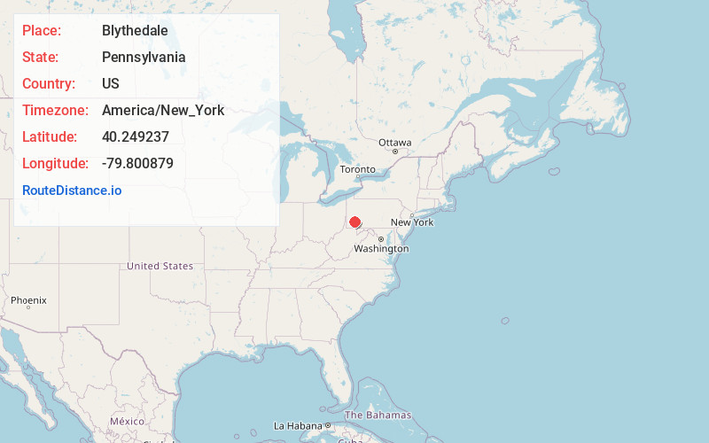 Map of Blythedale