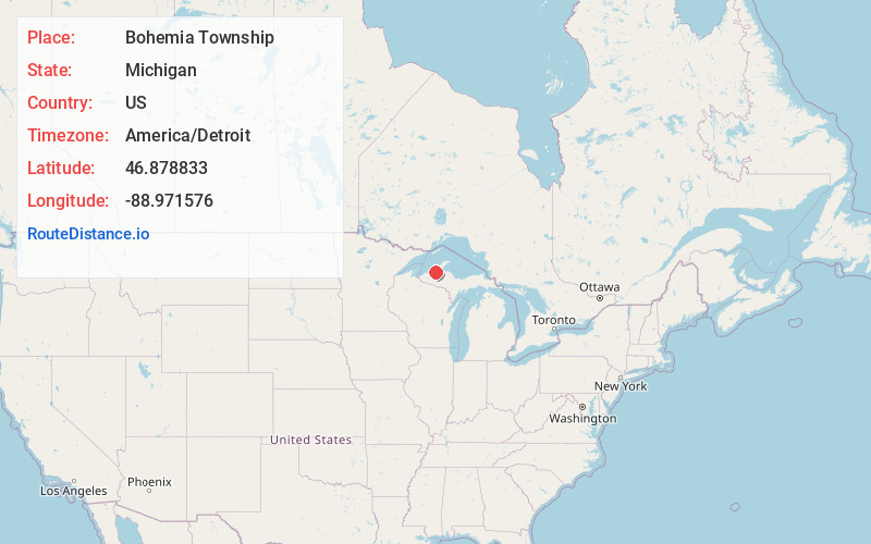 Map of Bohemia Township