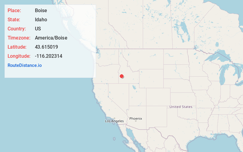 Map of Boise