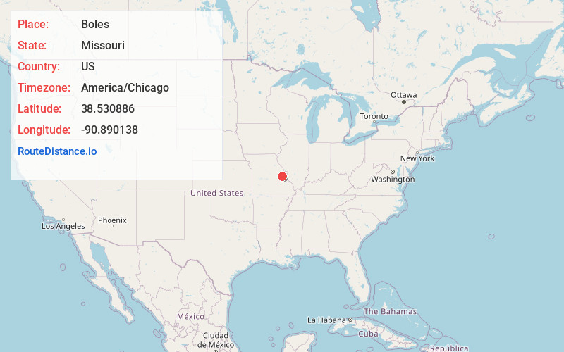 Map of Boles