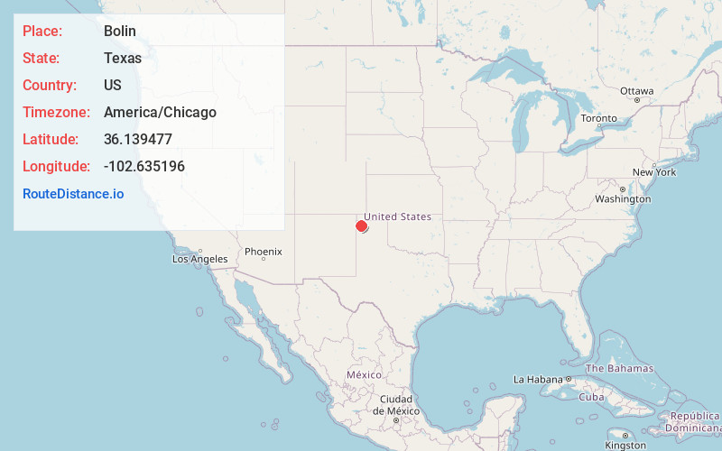 Map of Bolin