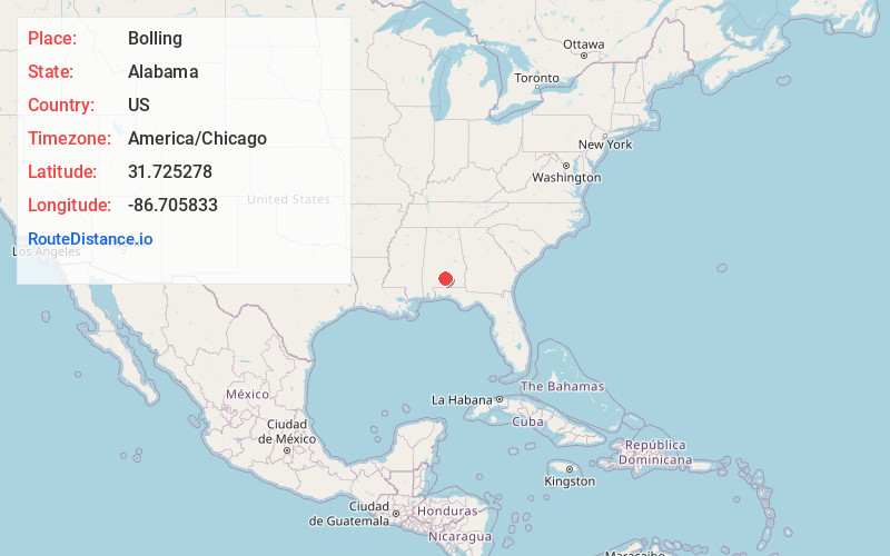 Map of Bolling