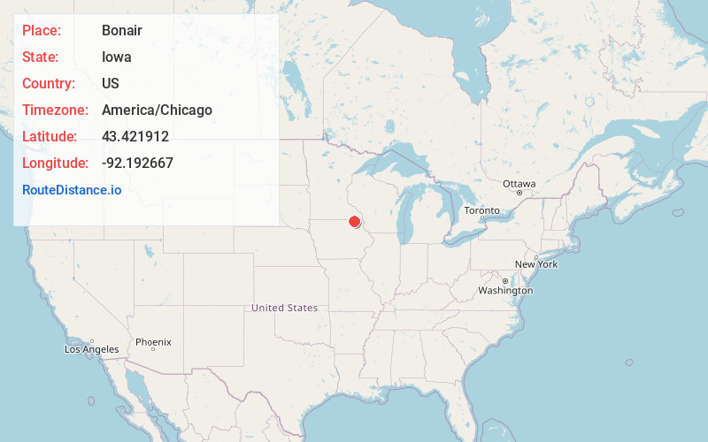 Map of Bonair