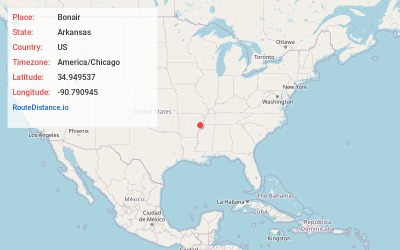 Map of Bonair