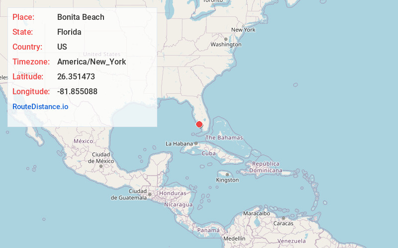 Map of Bonita Beach