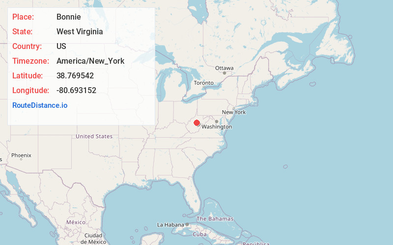Map of Bonnie