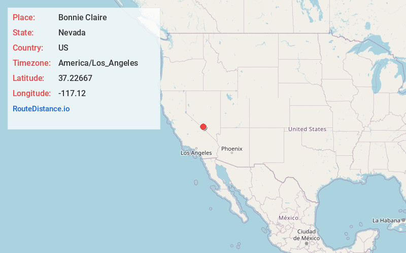 Map of Bonnie Claire