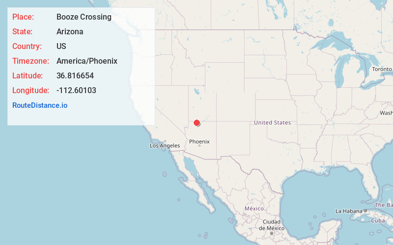 Map of Booze Crossing